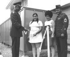 General Donley dedicates new post housing, 1970 - Click on picture for larger image