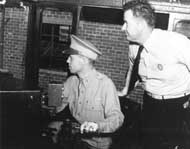 Congressman Sparkman tours Redstone Arsenal facilities during WWII with Colonel Carroll D. Hudson, first Redstone commander