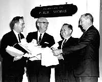 With Congressmen (l to r) Edmonson, Hall, and Cramer 1965