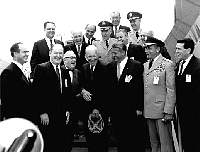 With President Eisenhower at MSFC, 1960