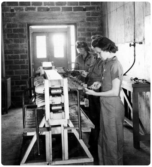 RSA female workers assembling bombs