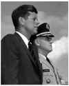 Photo of President Kennedy and General McMorrow