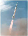 Photo of a Sergeant missile in flight