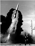 lance missile just after launch 1966