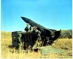 2 soldiers in the field with a lance missile 1966