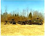 Photo of TOW missile in various configurations.  Ground mounted, M274 Mechanical Mule, 1/4 ton JEEP, M113 armored personnel carrier.